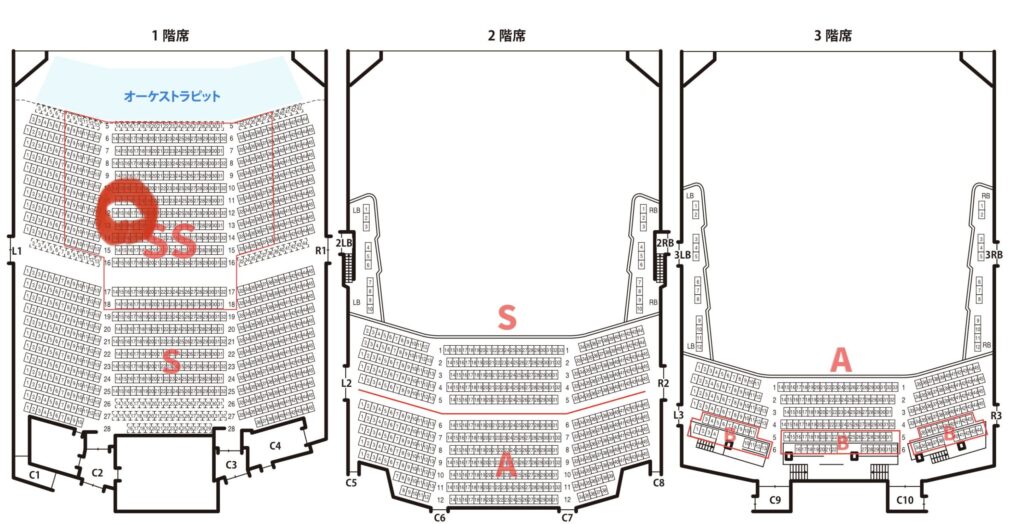 東急シアターオーブ座席表