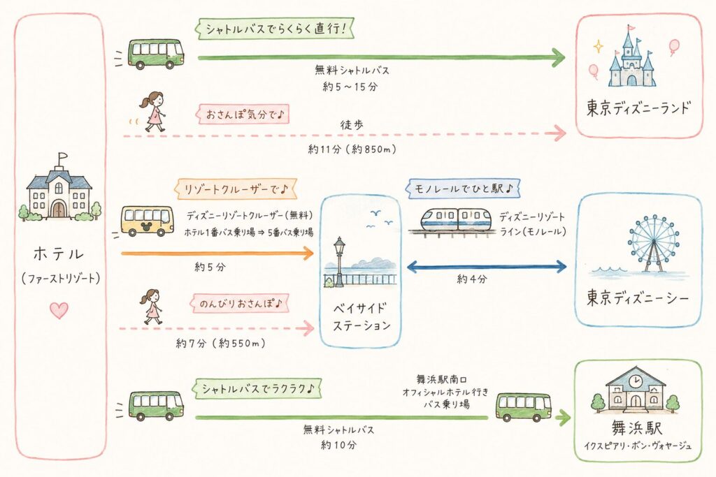 東京ベイ舞浜ホテルファーストリゾート図解